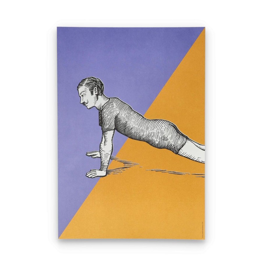 Hot paper tea Art Print A4 Masterblend Colorblocking Push Ups