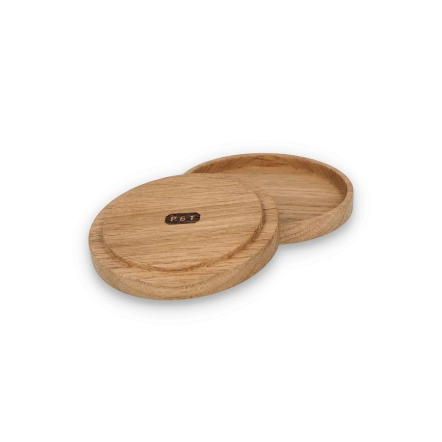 Wholesale paper tea Oak Coaster 2Er Set