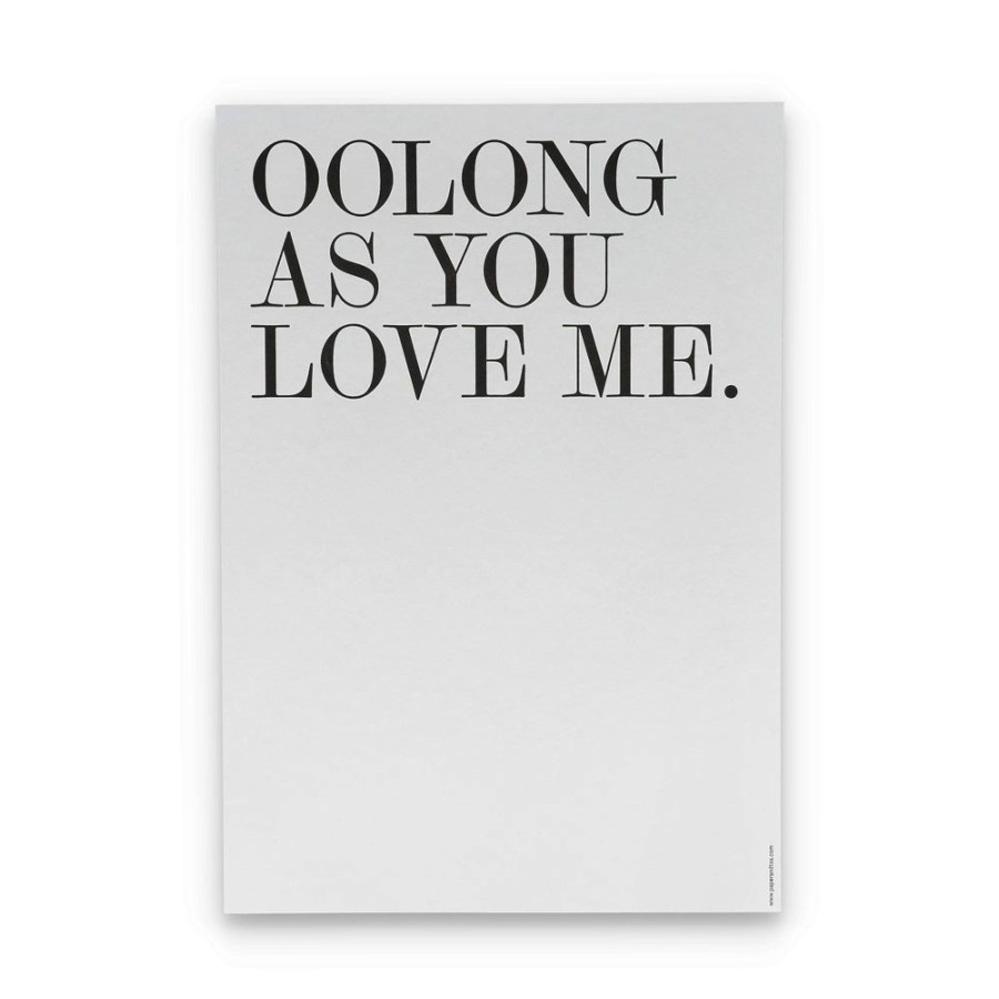 Online paper tea Art Print A4 Origin Typo As You Love Me