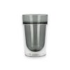 Clearance paper tea Double Walled Glass Small Grey