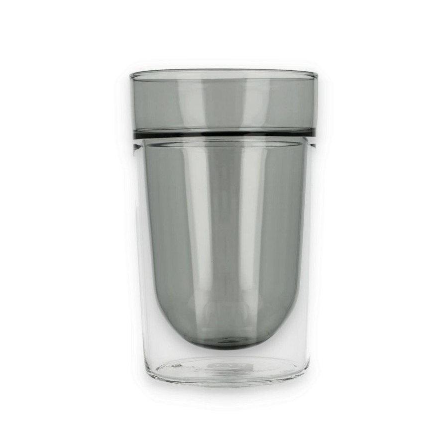 Wholesale paper tea Double Walled Glass Large Grey