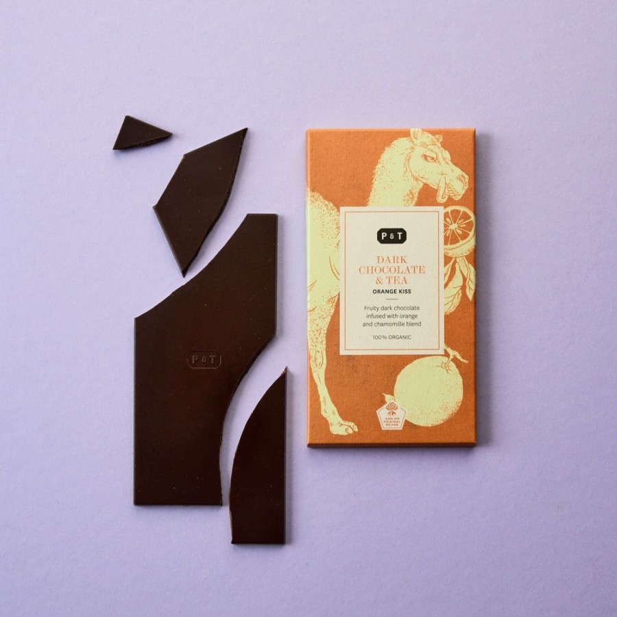 Online paper tea Dark Chocolate & Tea - Orange Kiss